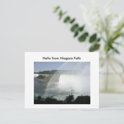 Niragara Fall (70), Hello from Niagara Falls Postkarte (Stehend Vorderseite)