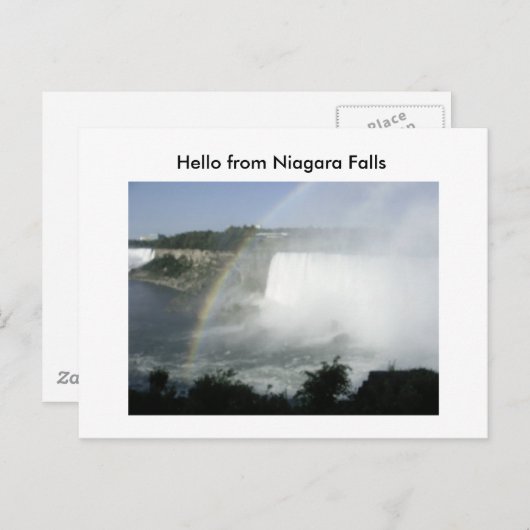 Niragara Fall (70), Hello from Niagara Falls Postkarte (Vorne/Hinten)