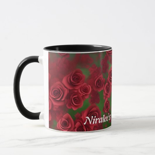 Niralee Morgentee Personalisiert anpassbar Tasse (Links)