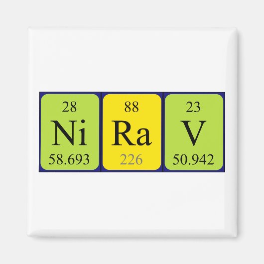 Nirav Periodenmagnet Magnet (Vorne)