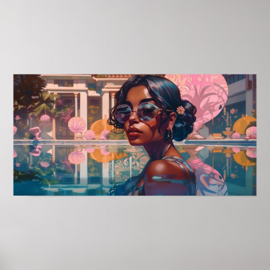 Niravi Schwimmen im Paradies Poster (Vorne)