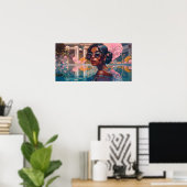 Niravi Schwimmen im Paradies Poster (Heimbüro)