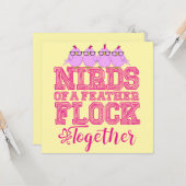 Nirds einer Feder Karte (Vorderseite/Rückseite Beispiel)