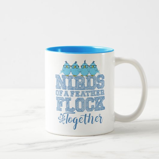 Nirds einer Feder Zweifarbige Tasse (Rechts)