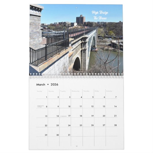 Nirgends außer New York Wall Calendar Kalender (Mär 2026)