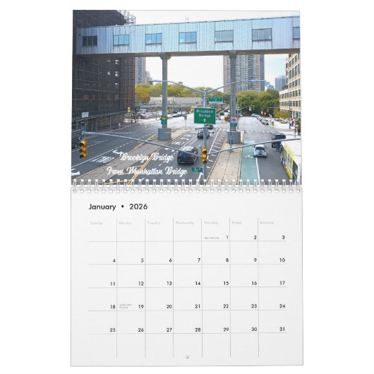 Nirgends außer New York Wall Calendar Kalender (Jan 2026)