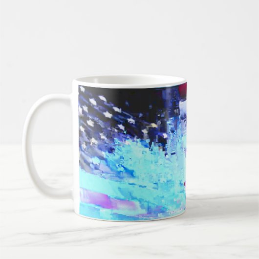 Nirgendwo Gebirgsflaggen-Bericht-Tasse Kaffeetasse (Links)