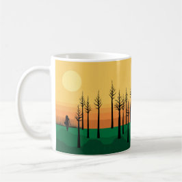 Nirrin Sonnenuntergang-WaldTasse Kaffeetasse