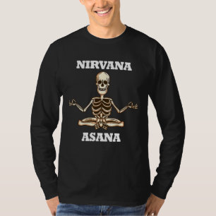 Nirvana Asana Skeleton Meditation Energie T-Shirt