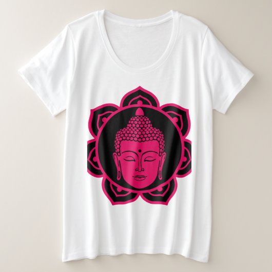 Nirvana Buddhist Große Größe T-Shirt (Design vorne)