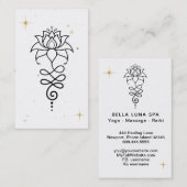 *~* Nirvana Buddhist Sacred Geometry Lotus Cosmic Visitenkarte (Vorne/Hinten)