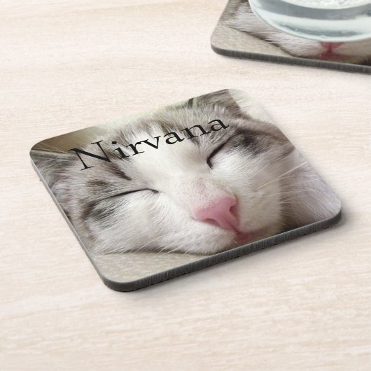 Nirvana Cat Getränkeuntersetzer (Linke Seite)