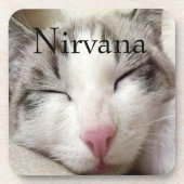 Nirvana Cat Getränkeuntersetzer (Vorderseite)