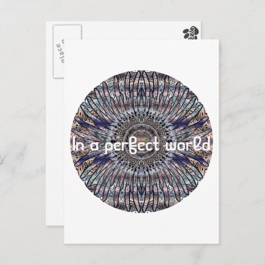 Nirvana .In perfekter Welt Post Card Postkarte (Vorne/Hinten)