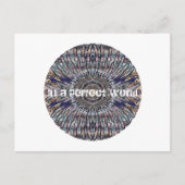 Nirvana .In perfekter Welt Post Card Postkarte (Vorderseite)