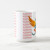 Nirvana-Katze mit Gitarre & Flügeln – Keramik-Tass Kaffeetasse (Mittel)