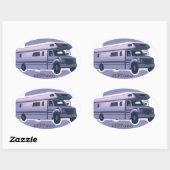 niRVana Klasse C Motorhome-Aufkleber Ovaler Aufkleber (Blatt)