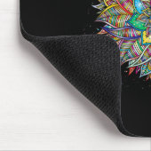 Nirvana-Mandala-Geometrie Heilige Fraktal-Kunst Yo Mousepad (Ecke)