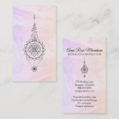 *~* Nirvana Marmorpastel Ombre Reiki Heilung Visitenkarte (Vorne/Hinten)