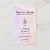 *~* Nirvana Marmorpastel Ombre Reiki Heilung Visitenkarte (Rückseite)
