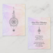 *~* Nirvana Pastel Ombre Marmor Reiki Heilung Visitenkarte (Vorne/Hinten)