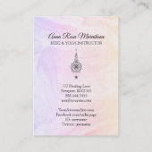 *~* Nirvana Pastel Ombre Marmor Reiki Heilung Visitenkarte (Rückseite)