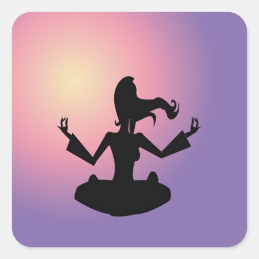 Nirvana Quadratischer Aufkleber (Vorderseite)