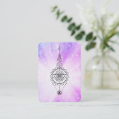 *~* Nirvana Reiki Energie Heilung Rays Sparkle Visitenkarte (Stehend Vorderseite)