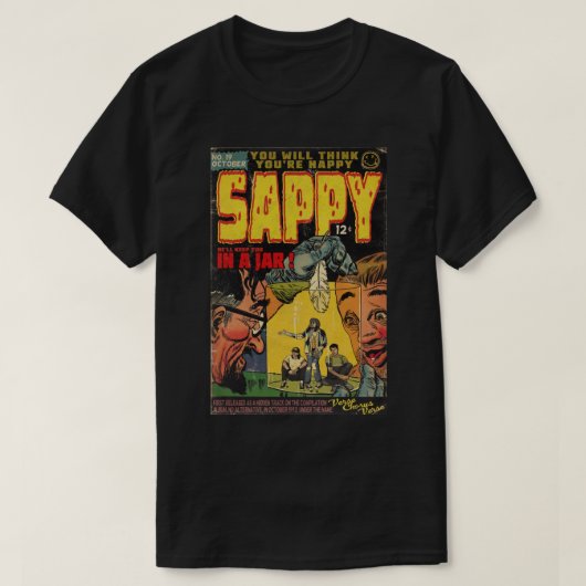 Nirvana - Sappy Comic Book Parody Classic T-Shirt (Design vorne)