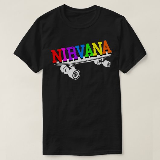 Nirvana Skateboard T-Shirt (Design vorne)