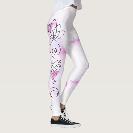 *~* Nirwana-Mond-Lotos-Weg zur Erleuchtung Leggings (Rechts)