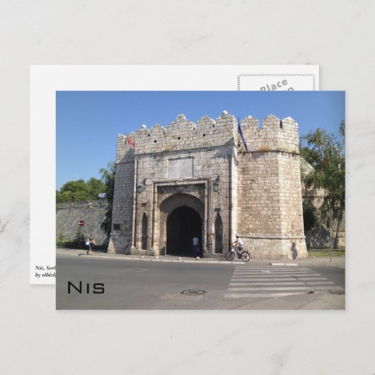 Nis Postkarte (Vorne/Hinten)