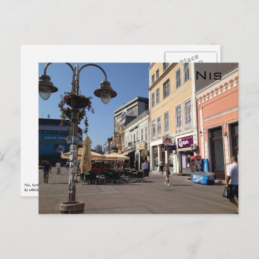 Nis Postkarte (Vorne/Hinten)