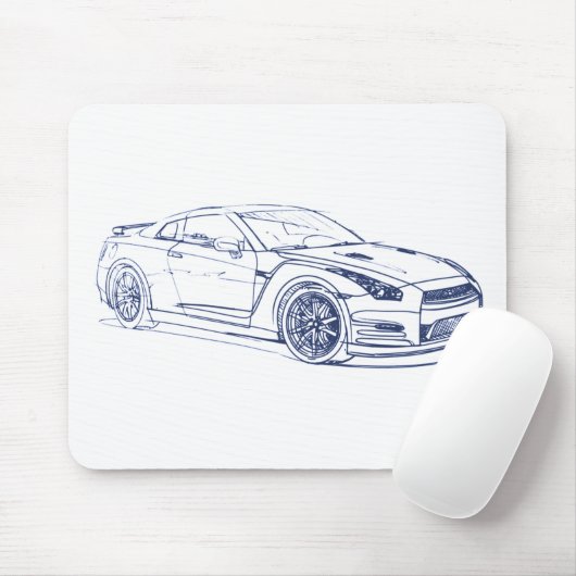 Nis-Skyline GTR 2013 R35 Mousepad (Mit Mouse)