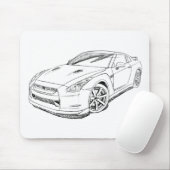 Nis-Skyline GTR R35 Mousepad (Mit Mouse)