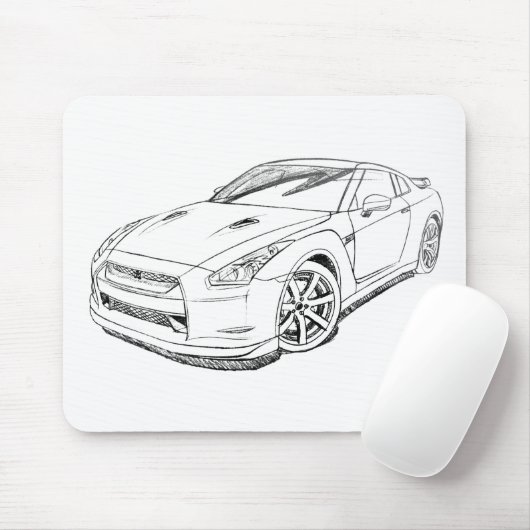 Nis-Skyline GTR R35 Mousepad (Mit Mouse)