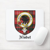 Nisbet Clan-Wappen-AbzeichenTartan Mousepad (Mit Mouse)