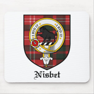 Nisbet Clan-Wappen-AbzeichenTartan Mousepad
