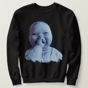 Nischen-Baby Gen Z Meme KI Viral Kichernd KI Lache Sweatshirt