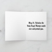 Nischen Feiertagskarte (Innenseite)