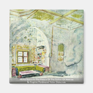 Nischen-Raum im Palast des Sultans von Meknes Magnet