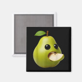 Nischenfrüchte Lustige Birne Meme Brainrot Surreal Magnet (Vorderseite/Rückseite)