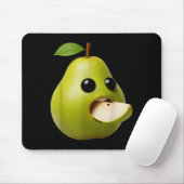 Nischenfrüchte Lustige Birne Meme Brainrot Surreal Mousepad (Mit Mouse)