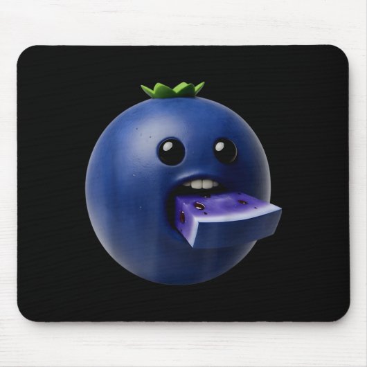 Nischenfrüchte Lustige Blaubeer Meme Brainrot Surr Mousepad (Vorne)
