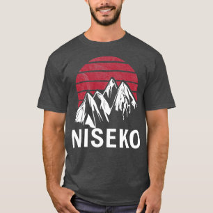 Niseko Hokkaido Island Japan Red Flag Ski Resort S T-Shirt