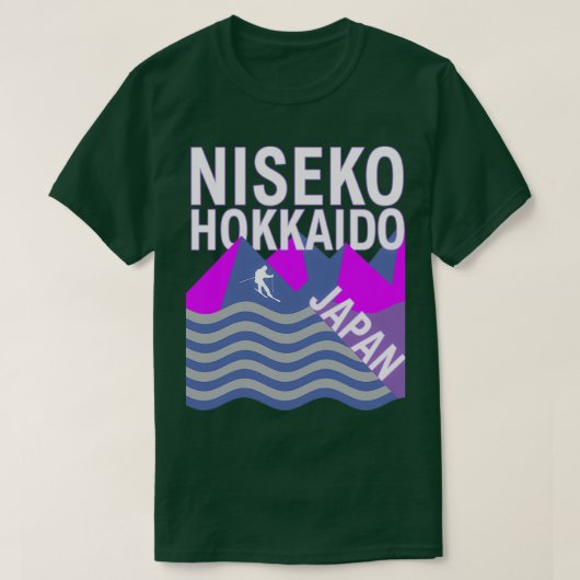 Niseko Hokkaido Island Japan Ski Resort Snowboard  T-Shirt (Design vorne)