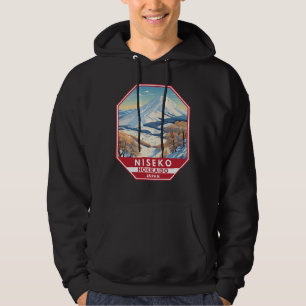 Niseko Hokkaido Japan Winter Reise Kunst Vintage Hoodie