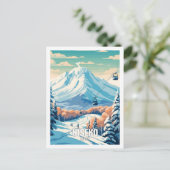 Niseko Japan Famous Travel Places Postkarte (Stehend Vorderseite)