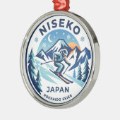 Niseko Japan Ornament Aus Metall (Links)