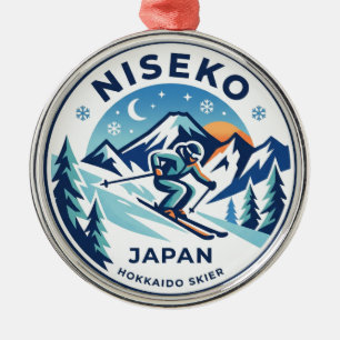Niseko Japan Ornament Aus Metall